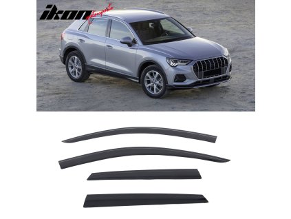 Audi Q3 2019-2025 Ofuky oken Low Profile styl akryl kouřová tónovaná