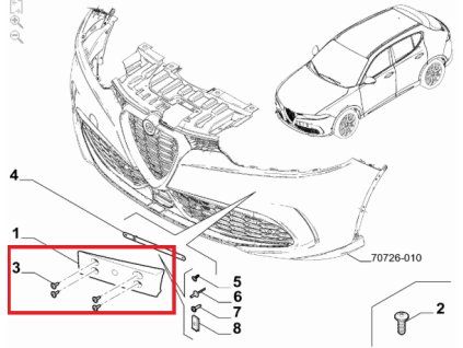 Alfa Romeo Tonale Tornillo 68202386AA