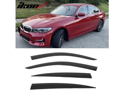 BMW G20 3 Series Sedan 2019-2025 Ofuky oken Low Profile styl akryl kouřová tónovaná