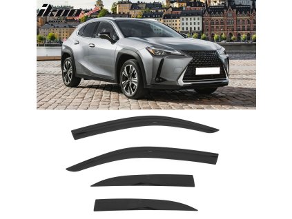 Lexus UX-Series 2019-2025 Ofuky oken Low Profile styl akryl kouřová tónovaná