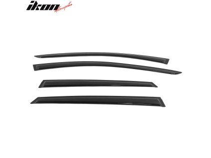 Ford Escape 2020-2025 Deflectores de ventanilla estilo Slim acrílico negro