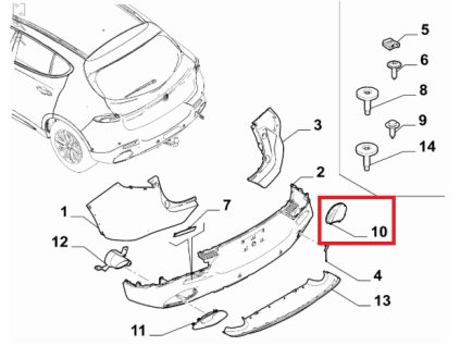 Alfa Romeo Tonale Zátka levá 8AV09LXHAA