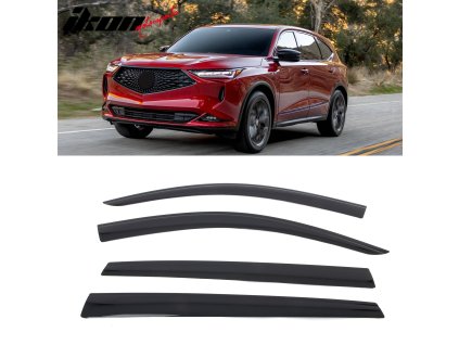 Acura MDX 2022-2025 Ofuky oken Low Profile styl akryl kouřová tónovaná