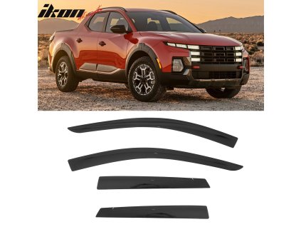Hyundai Santa Cruz 2022-2025 Ofuky oken Low Profile styl akryl kouřová tónovaná