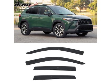 Toyota Corolla Cross 2022-2025 Ofuky oken akryl kouřová tónovaná