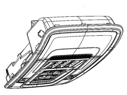 Mopar Console de pavillon 6EK011L1AF
