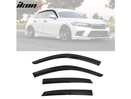 Honda Civic Hatchback 2022-2026 Ofuky oken Mugen styl akryl černá