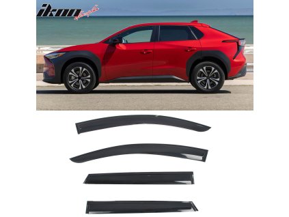 Subaru Solterra Toyota bZ4X 2023-2025 Ofuky oken Mugen styl akryl kouřová tónovaná