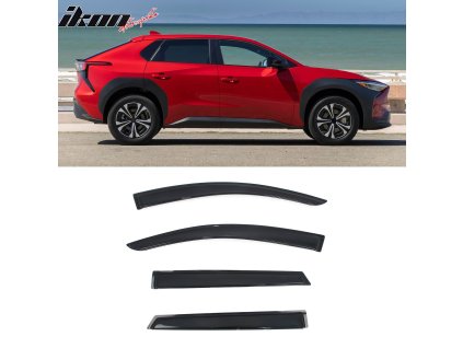 Subaru Solterra Toyota bZ4X 2023-2025 Ofuky oken Slim styl akryl kouřová tónovaná