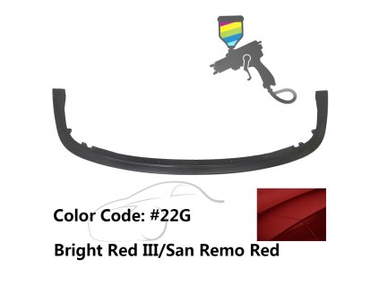 Subaru Impreza WRX 2006-2007 Spojler přední IKON styl PP Bright červená San Remo červená