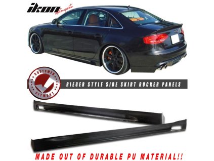 Audi A4 2009-2012 Boční prahy Euro RG styl PU nenatřená