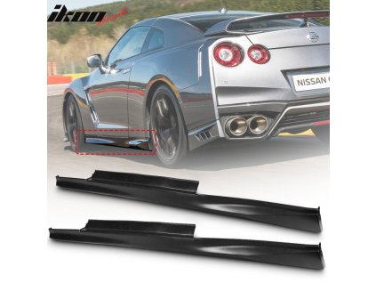 Nissan R35 GTR 2009-2024 Boční prahy OEM styl PP nenatřená černá