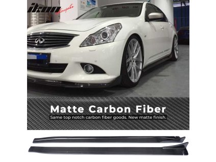 Infiniti G37 V36 2010-2013 Boční prahy JC styl matná uhlíková vlákna