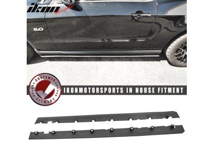 Ford Mustang V6 V8 2010-2014 Bas de caisse style Bottom Line PP noir non peint