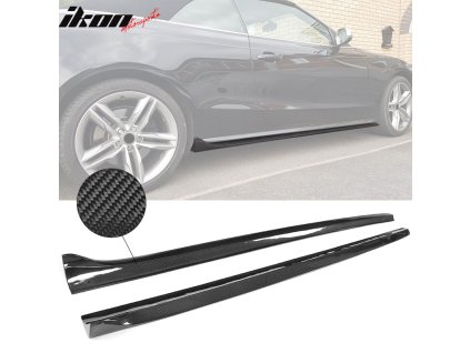 Audi A5 Quattro S5 2Dr 2008-2016 Boční prahy JC styl uhlíková vlákna