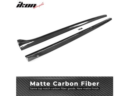 Audi A5 Quattro S5 2Dr 2008-2016 Boční prahy JC styl matná uhlíková vlákna