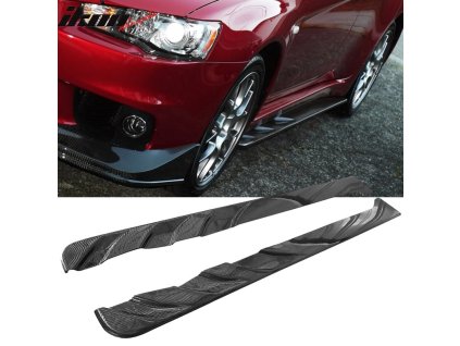 Mitsubishi Lancer EVO X 2008-2016 Boční prahy Jun styl uhlíková vlákna