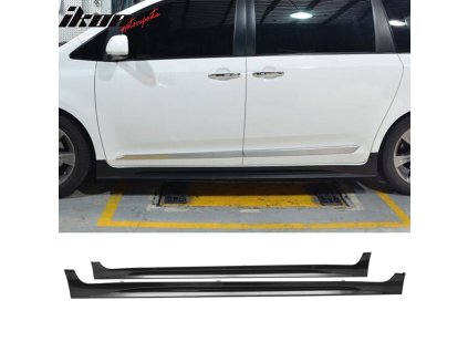 Toyota Sienna XL30 SE 2011-2020 Boční prahy MP styl ABS nenatřená černá