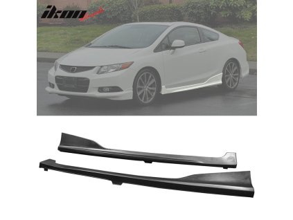 Honda Civic Coupe 2012-2015 Boční prahy HF-P styl PU nenatřená černá