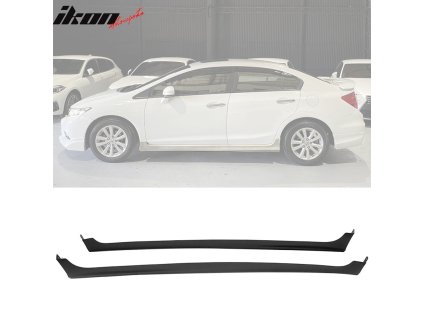Honda Civic Sedan 2012-2015 Boční prahy MC styl PP nenatřená černá