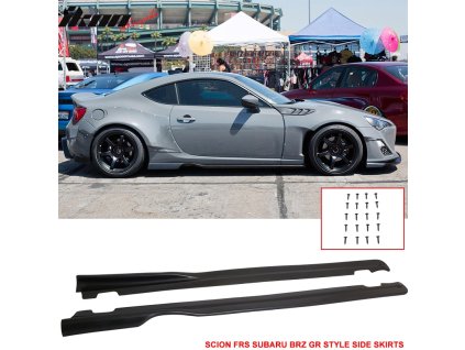 Scion FRS Subaru BRZ Toyota 86 2013-2020 Boční prahy GR styl PU nenatřená černá