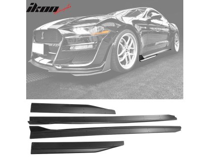 Ford Mustang 2015-2023 Boční prahy GT500 styl matná černá