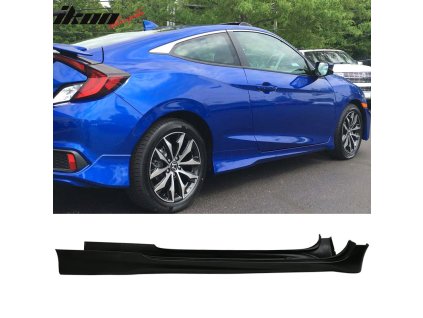 Honda Civic Coupe 2016-2020 Boční prahy HFP styl PU nenatřená černá