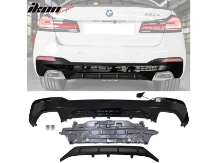 BMW G30 G31 5 Series 2021-2023 Boční prahy MP styl 1 nenatřená černá