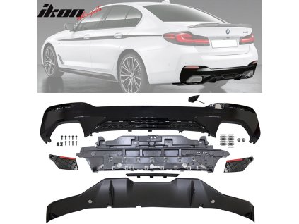 BMW G30 G31 5 Series 2021-2023 Boční prahy MP styl 2 nenatřená černá