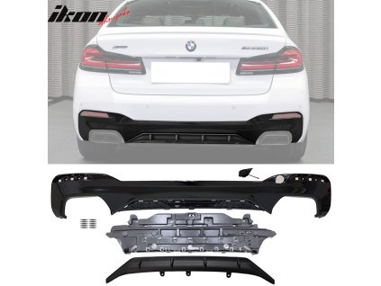 BMW G30 G31 LCI 5 Series M550i 2021-2023 Boční prahy MP styl 1 nenatřená černá