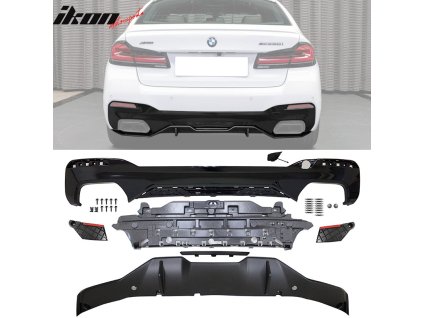 BMW G30 G31 LCI 5 Series M550i 2021-2023 Boční prahy MP styl 2 nenatřená černá