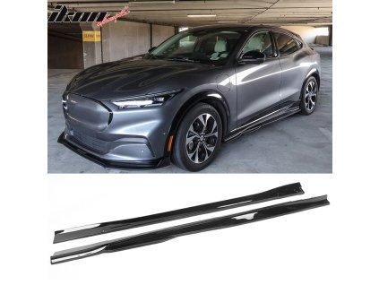 Ford Mustang Mach-E 2021-2024 Bas de caisse style IKON PP noir brillant
