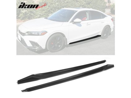 Honda Civic 11th Gen Sedan 2022-2025 Boční prahy HPD styl skutečná uhlíková vlákna