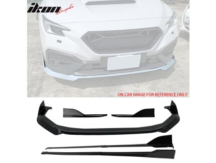 Praguri laterale Subaru WRX D 2022-2025 stil D ABS negru lucios ABS