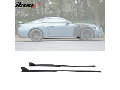 Ford Mustang 2024-2026 Bas de caisse style GT500 ABS noir mat