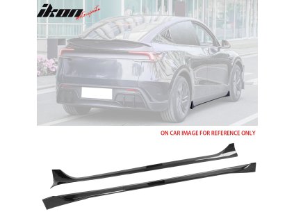 Tesla Model Y 2025-2026 Boční prahy IKON styl ABS lesklá černá
