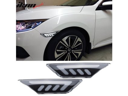 Honda Civic 10th 2016-2018 Blinkry jantarové bílé LED