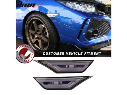 Honda Civic Smoke 2016-2018 Blinkry kouřová