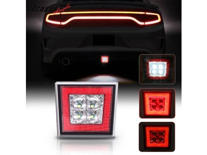 Universal Brzdové světlomety čtvercové červené