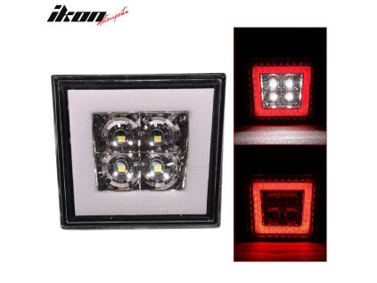 Universal Brzdové světlomety čtvercové čiré