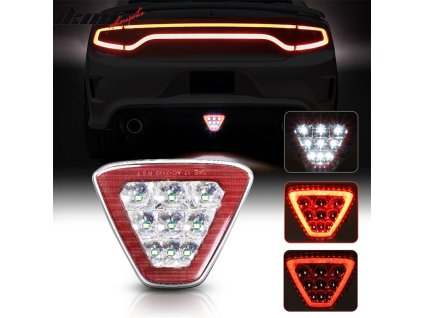 Universal Brzdové světlomety trojúhelníkovité červené LED