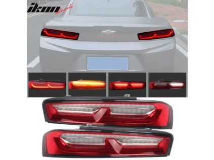 Chevrolet Camaro 2016-2018 Zadní světlomety červené čiré