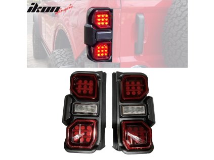 Ford Bronco 2021-2024 Zadní světlomety červené