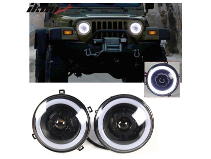 Jeep Wrangler 1997-2016 Hlavní světlomety čiré projektové