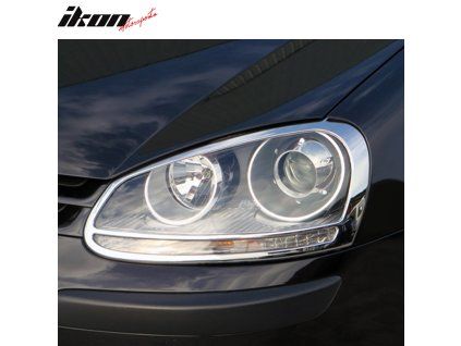 Volkswagen Golf 5 Rabbit 2006-2009 Фарове ABS хром