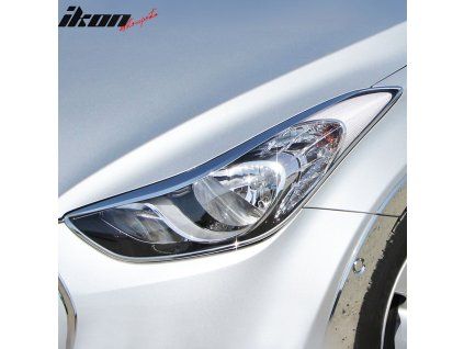 Hyundai Elantra 4Dr 2011-2016 Phares ABS chrome