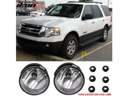 Ford Expedition 2007-2014 Phares antibrouillard ABS boîtier noir transparent