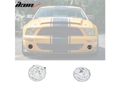 Ford Mustang GT500 2007-2014 Mlhovky OE styl chromový rámeček čiré