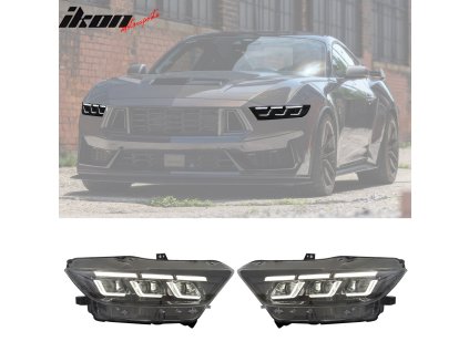 Ford Mustang Shelby 2015-2022 Mlhovky 2024 styl černé pouzdro čiré