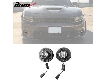 Dodge Charger 2015-2023 Mlhovky černé pouzdro čiré